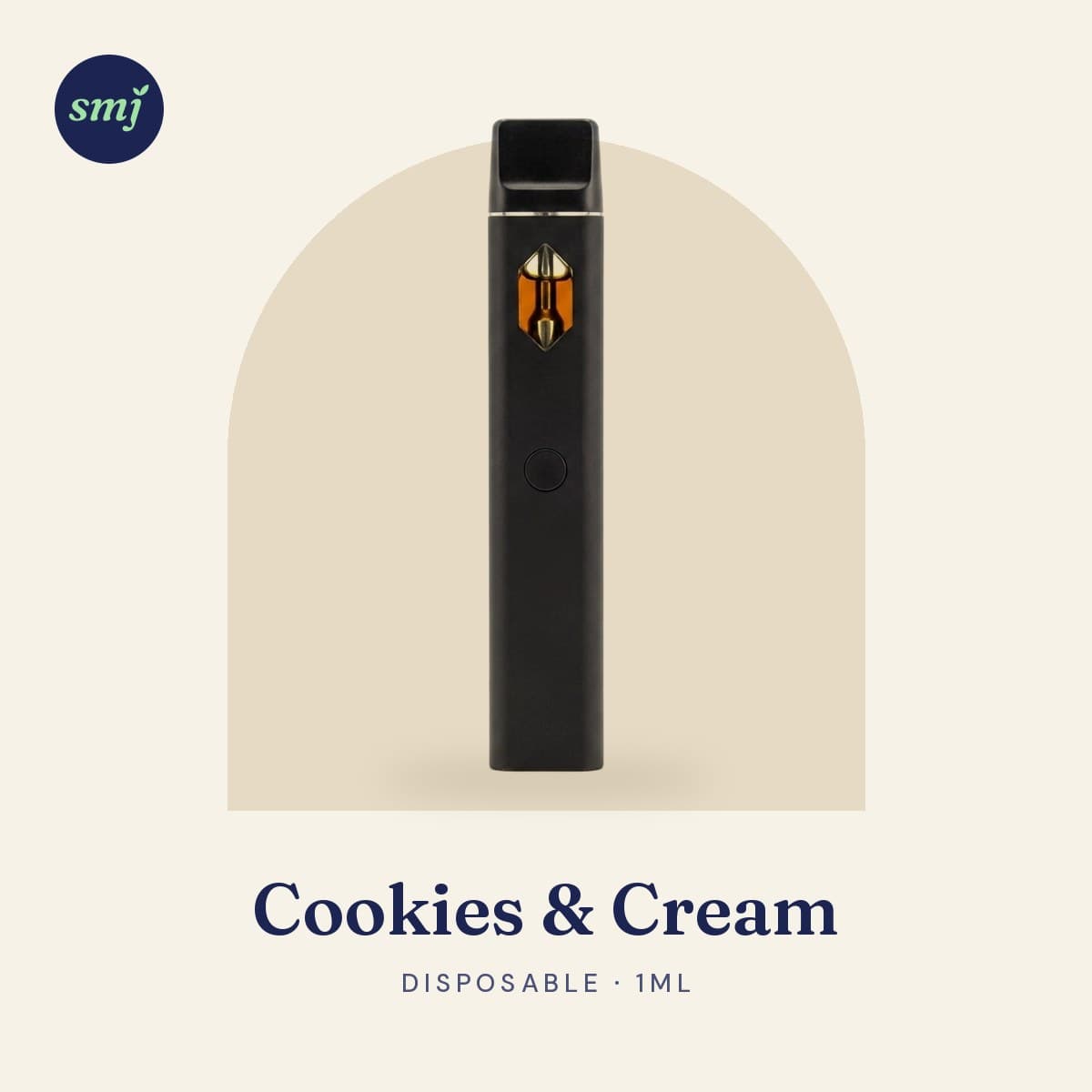 Cookies & Cream CBD disposable